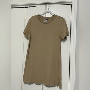 Old Navy Beige Short Sleeve Dress